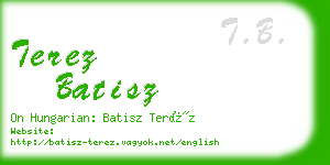 terez batisz business card